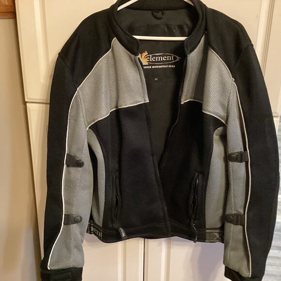 XElement Motorcycle. Jacket Black With All Padding. 4x Fits Like A 2x - Picture 1 of 5